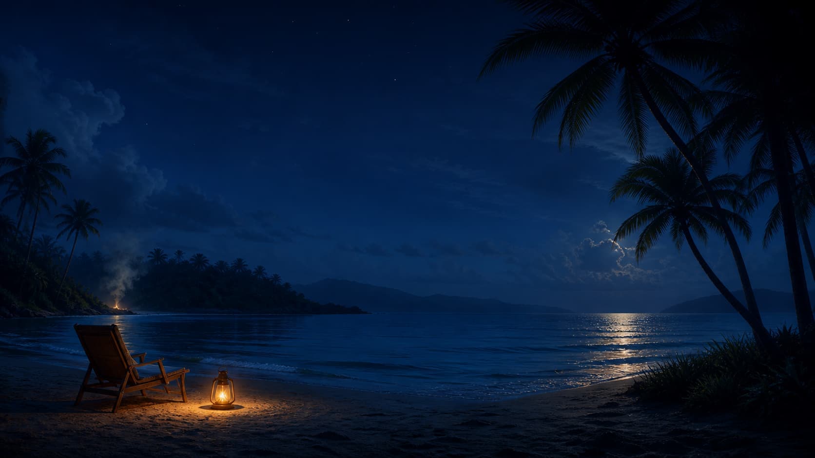 Beach at night